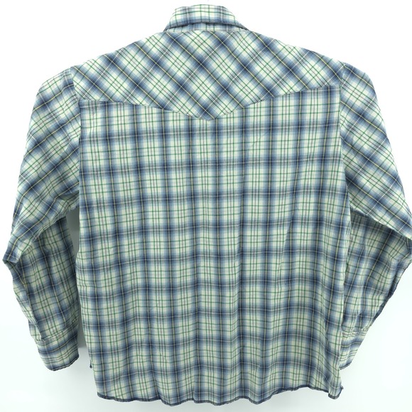 VTG Wrangler Western Shirt Mens XL Multicolor Long Sleeve Pearl Snap Cowboy - Picture 4 of 7